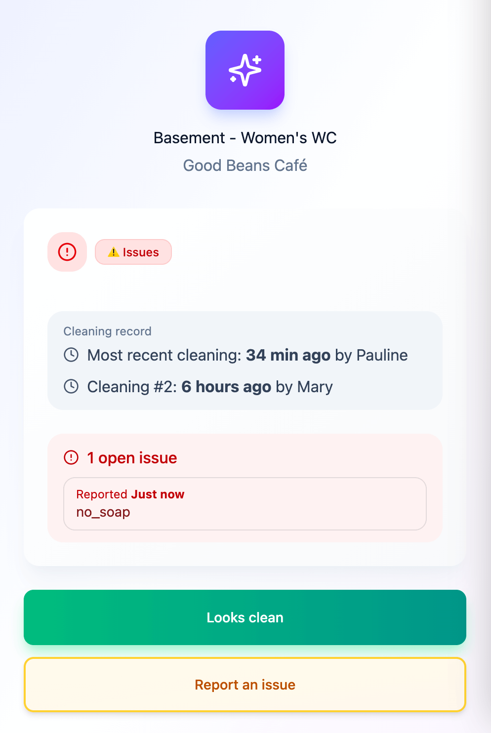 Public QR record view